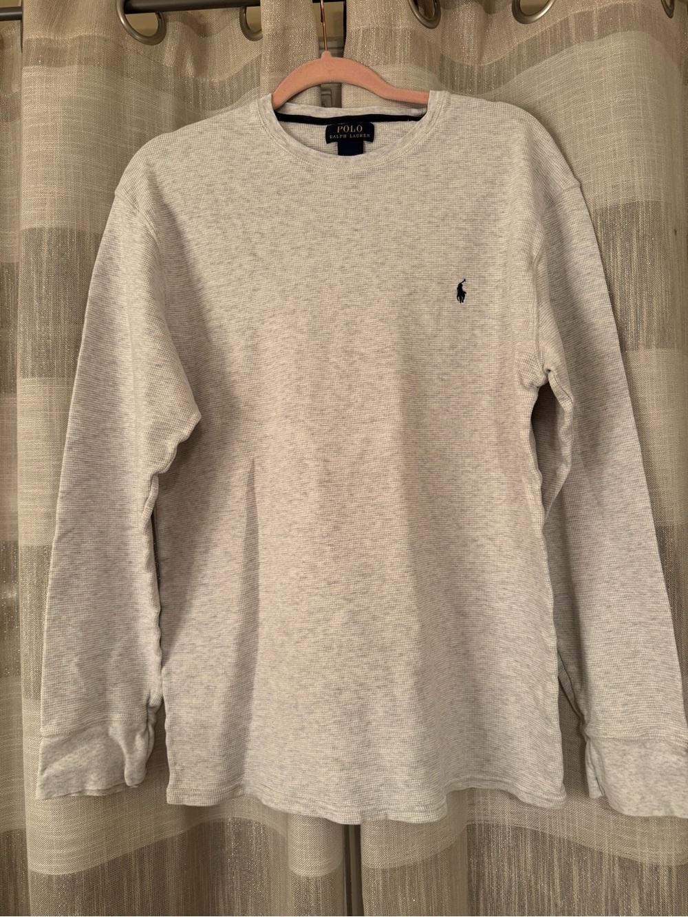 Polo Ralph Lauren Men's Waffle-knit Thermal Crewneck